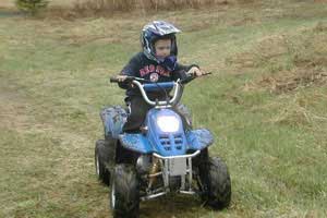 Eddie on his quad